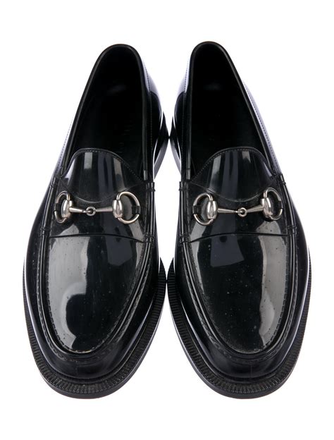 gucci rubber sole loafers